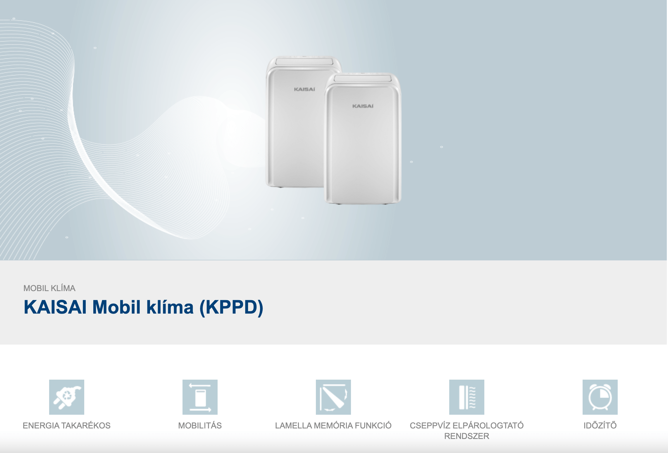 KAISAI Mobil klíma (KPPD)